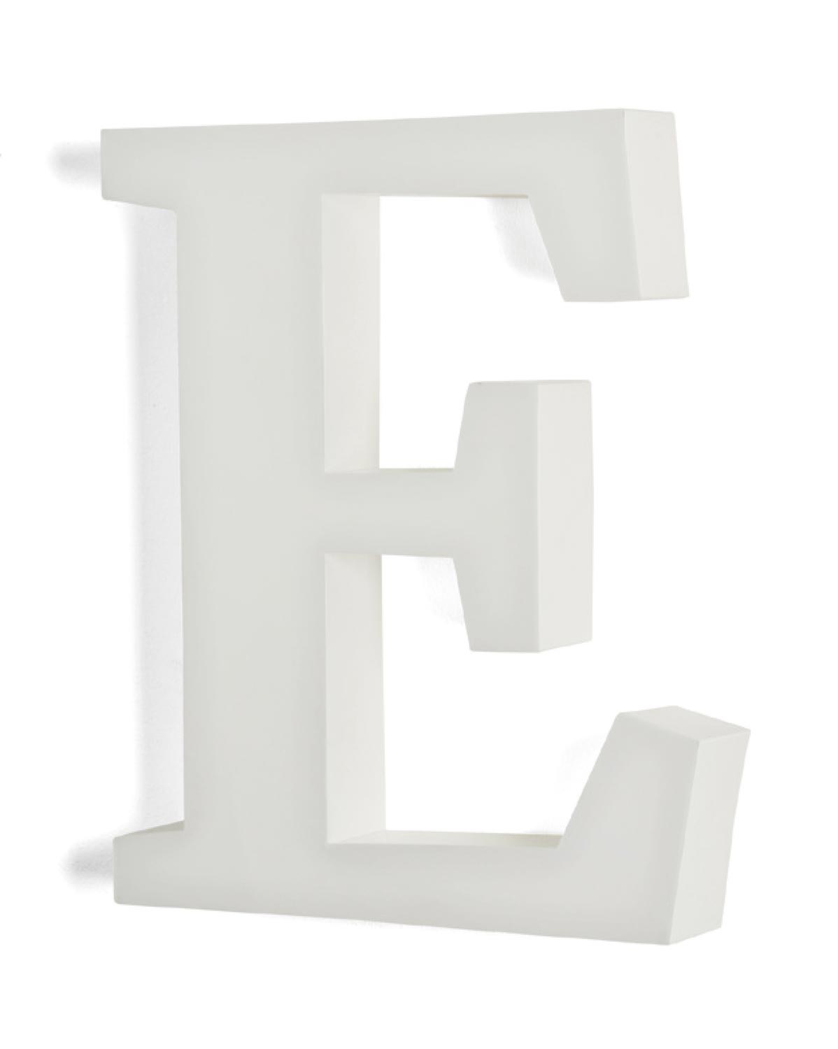 Flat Face Illuminated Letter White