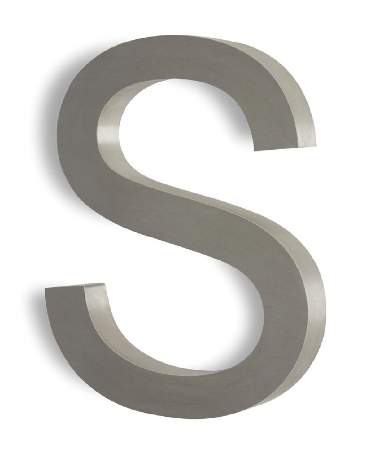 Flat Face Stainless Steel Letter