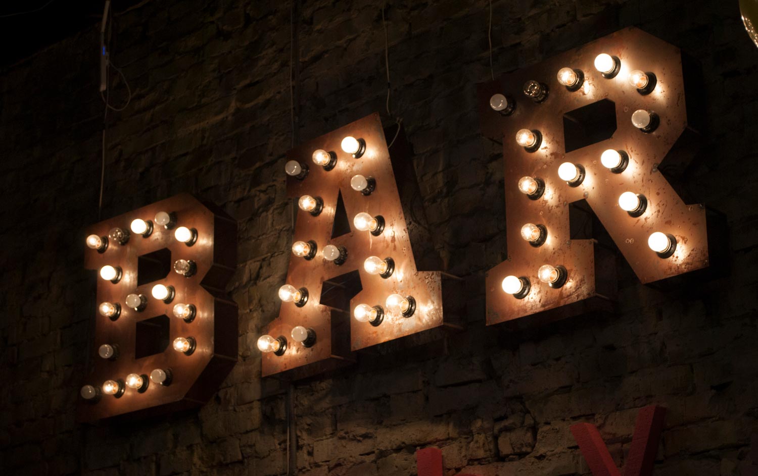 Marquee Light Bulb Illuminated Letters