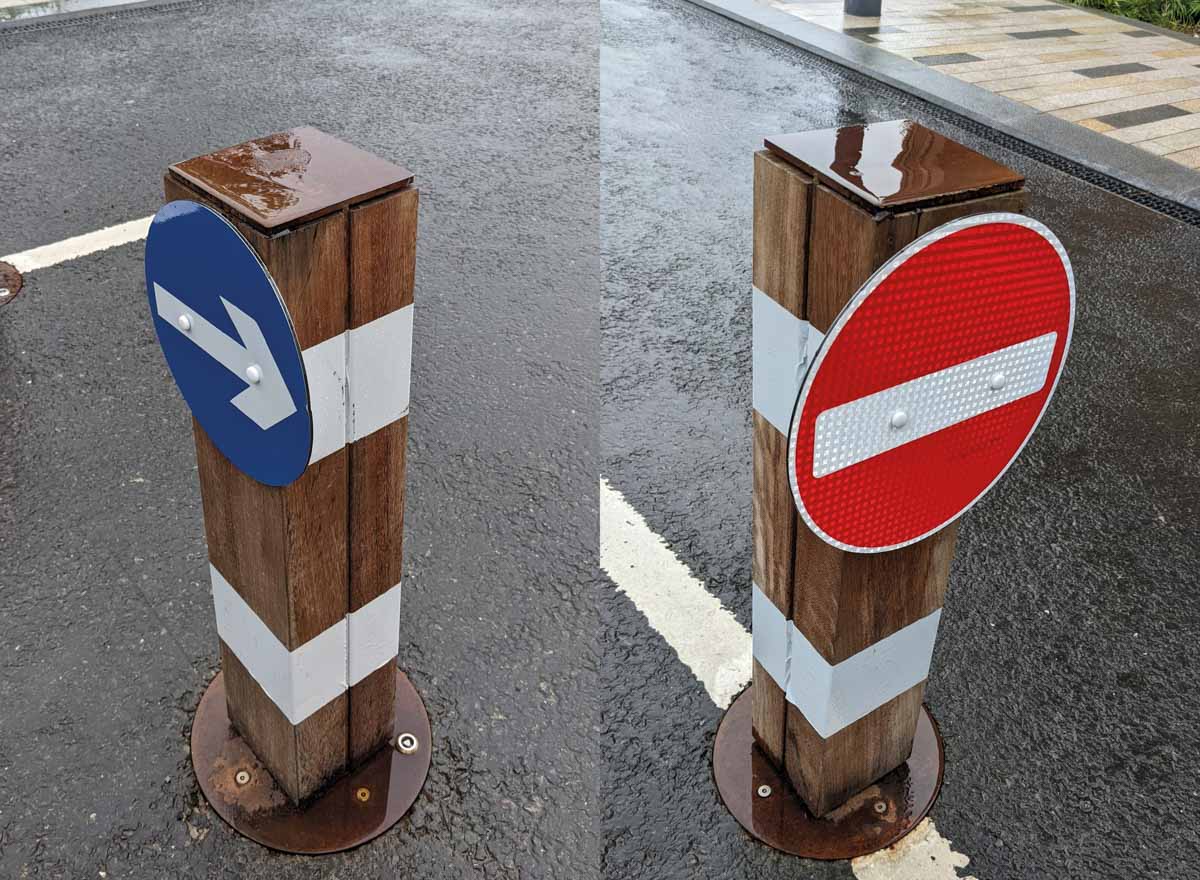 FULL COLOUR PRINTED ALUMINIUM COMPOSITE TRAFFIC SIGNS