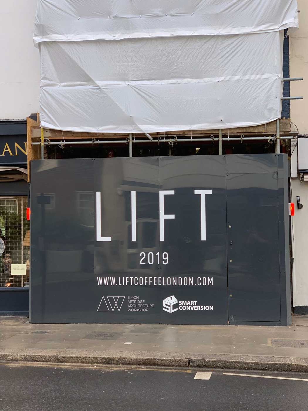 Cut Vinyl Aluminium Composite Hoardings in London