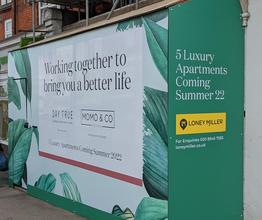 FULL COLOUR PRINTED ALUMINIUM COMPOSITE HOARDING in London